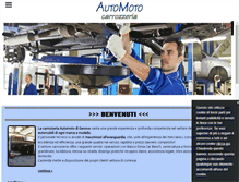 Tablet Screenshot of carrozzeriaautomoto.com